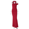 Women Summer Slim Fit Backless Ribbon Shoulder Tube Top Dress Bella Mia