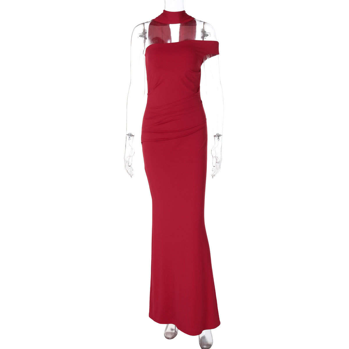 Women Summer Slim Fit Backless Ribbon Shoulder Tube Top Dress Bella Mia