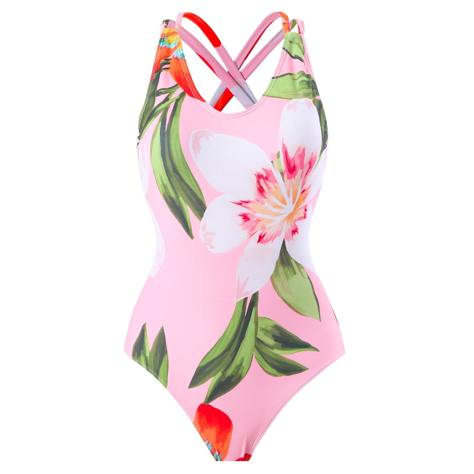 Solid Color One Piece Wome Swimwear Set French Retro Covering Belly Thin Swimming Bella Mia