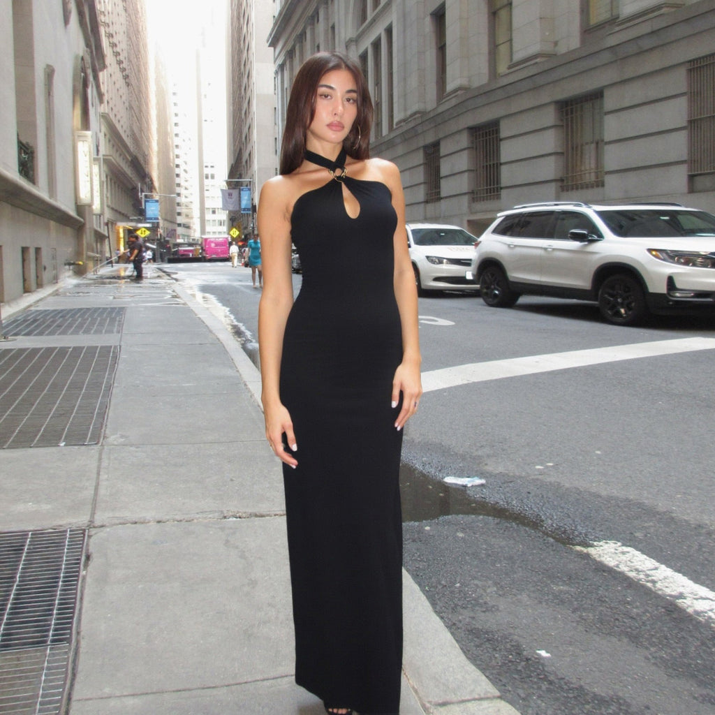 Women Clothing Summer Sexy off Shoulder High Waist Slim Solid Color Sheath Dress Bella Mia