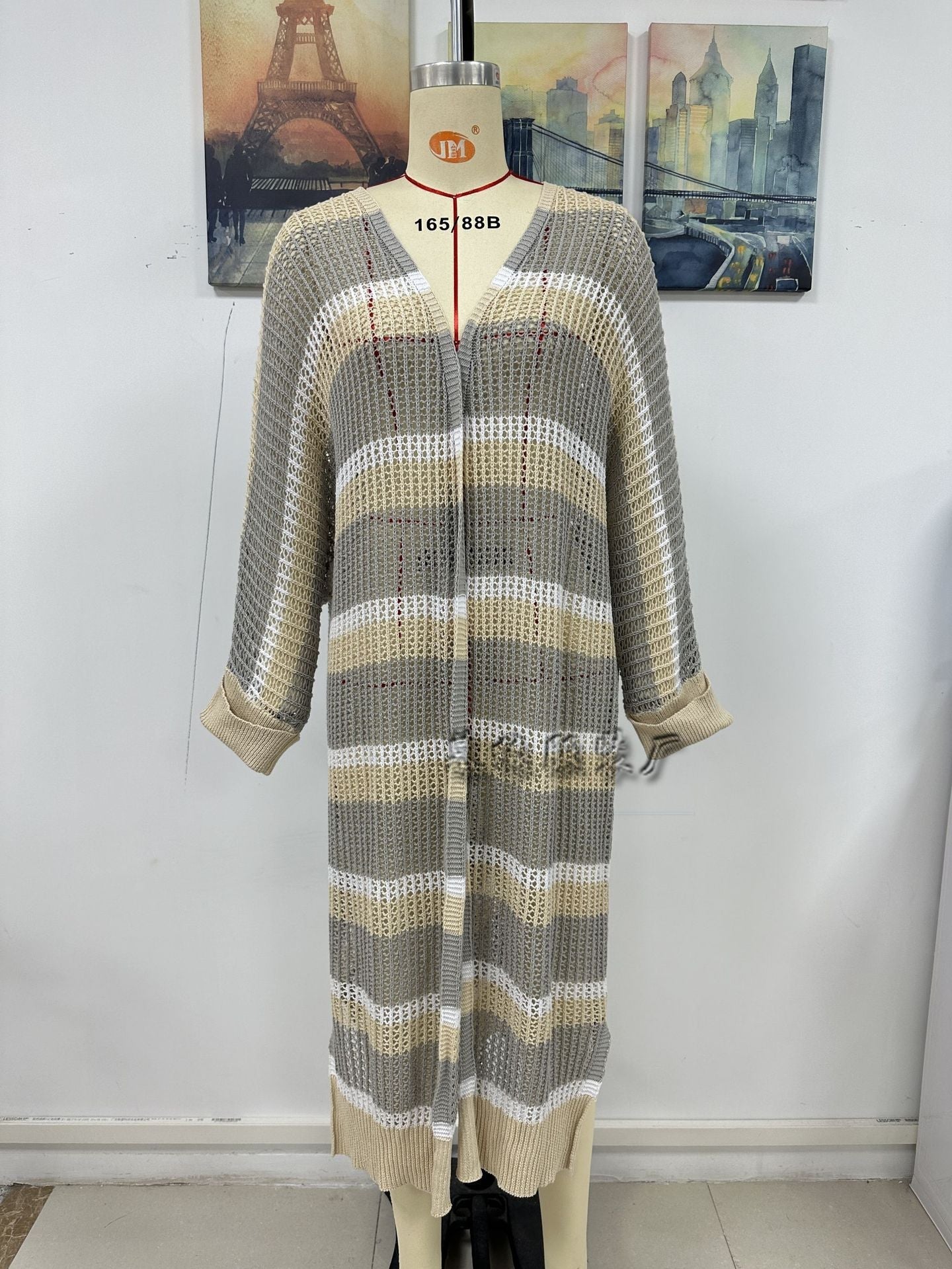 Spring Summer Long Women Cardigan Loose Camisole Solid Color Women Knitwear Bella Mia