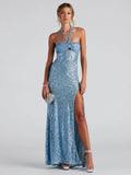 Summer Sexy Dress Sequined Halter Slim Fit Evening Dress Bella Mia