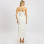 Women Clothing Summer Elegant Tube Top Package Hip Long Dress Bella Mia