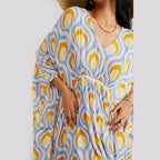 Summer Beach Dress Women Casual Vacation Printed Pullover Bikini Swimsuit Blouse Sun Protection Clothing Bella Mia