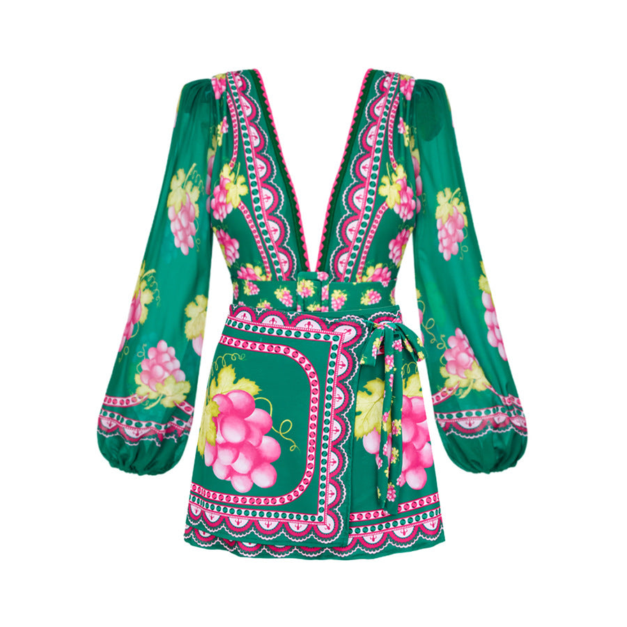 Ruffled One Piece Swimsuit Vacation Women Bella Mia