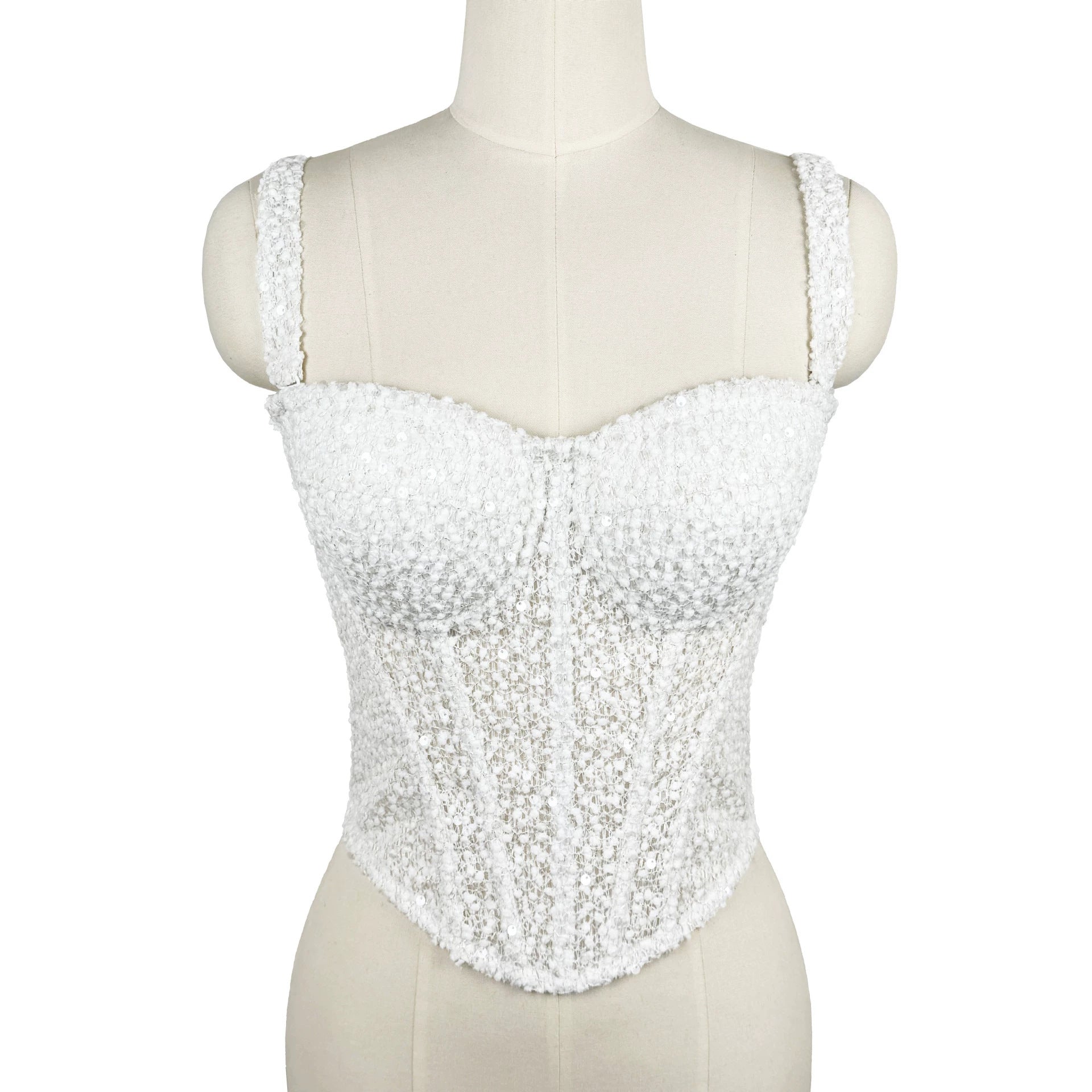 Sequined Boning Corset Corset Slim Fit Slim Fit Tube Top Top Sexy Girl Summer Bra Top Inner Wear Outer Wear
