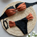Bikini Sexy Bikini Tube Top Stitching Split Women Swimsuit Swimsuit Women Bella Mia