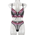 Popular Series Same High Quality Embroidered Metal V neck Sexy Suit Exquisite Embroidery Two Pieces Bella Mia
