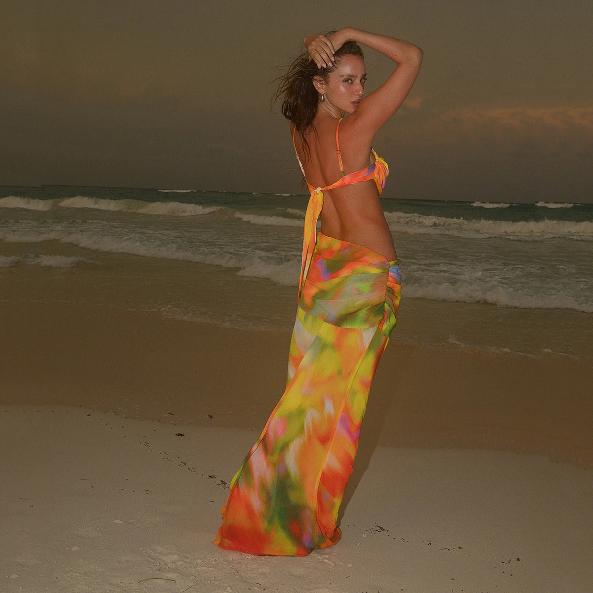 Bikini Bikini Women Swimsuit Swimsuit Printed Beach Dress Maxidress Bella Mia