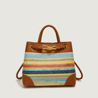 Messenger Bag Korean Niche Straw Woven Bag for Women Summer All Matching Beach Handbag Bella Mia