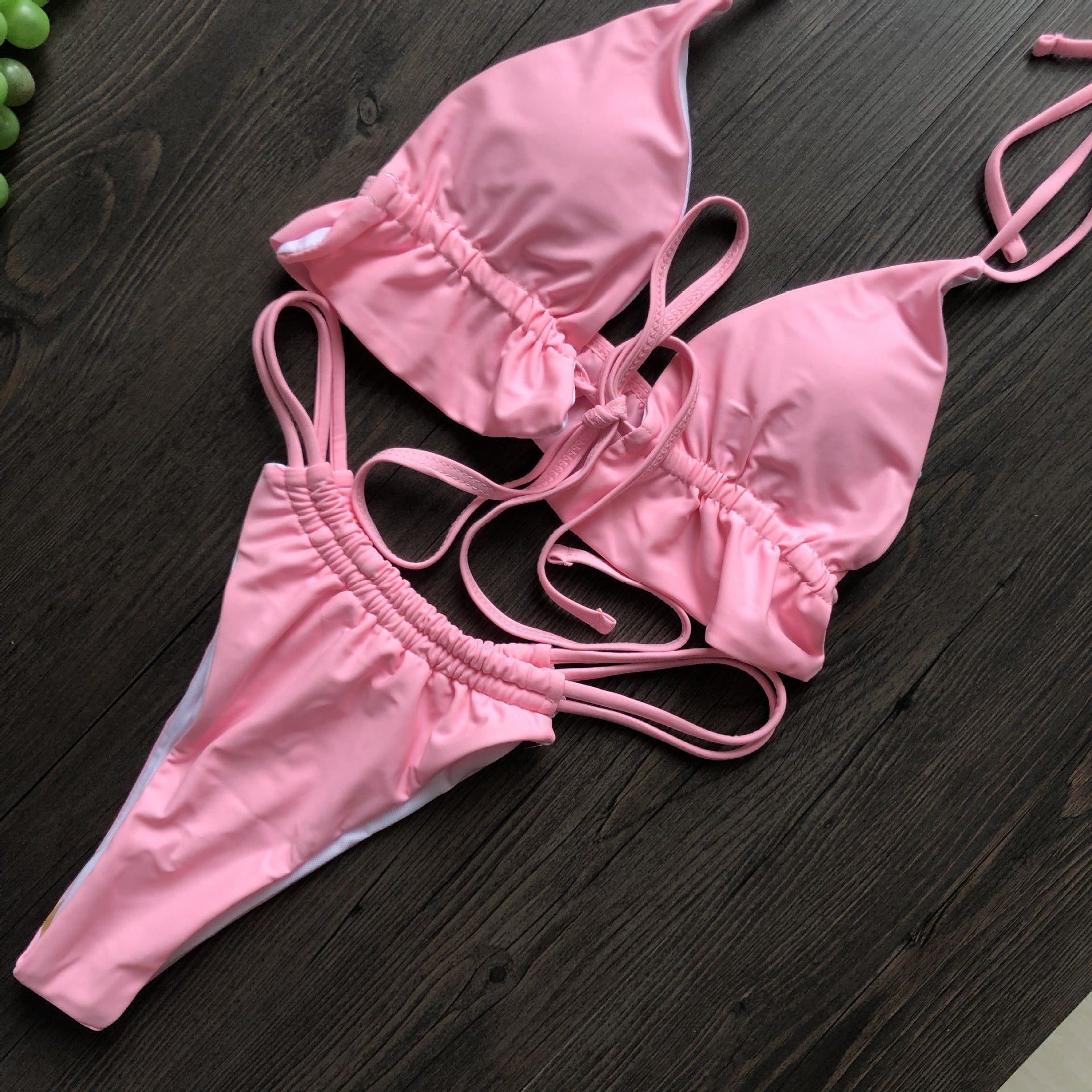 Swimsuit One-Piece Backless Sexy Solid Color Bikini Swimsuit Women Bikini Bella Mia