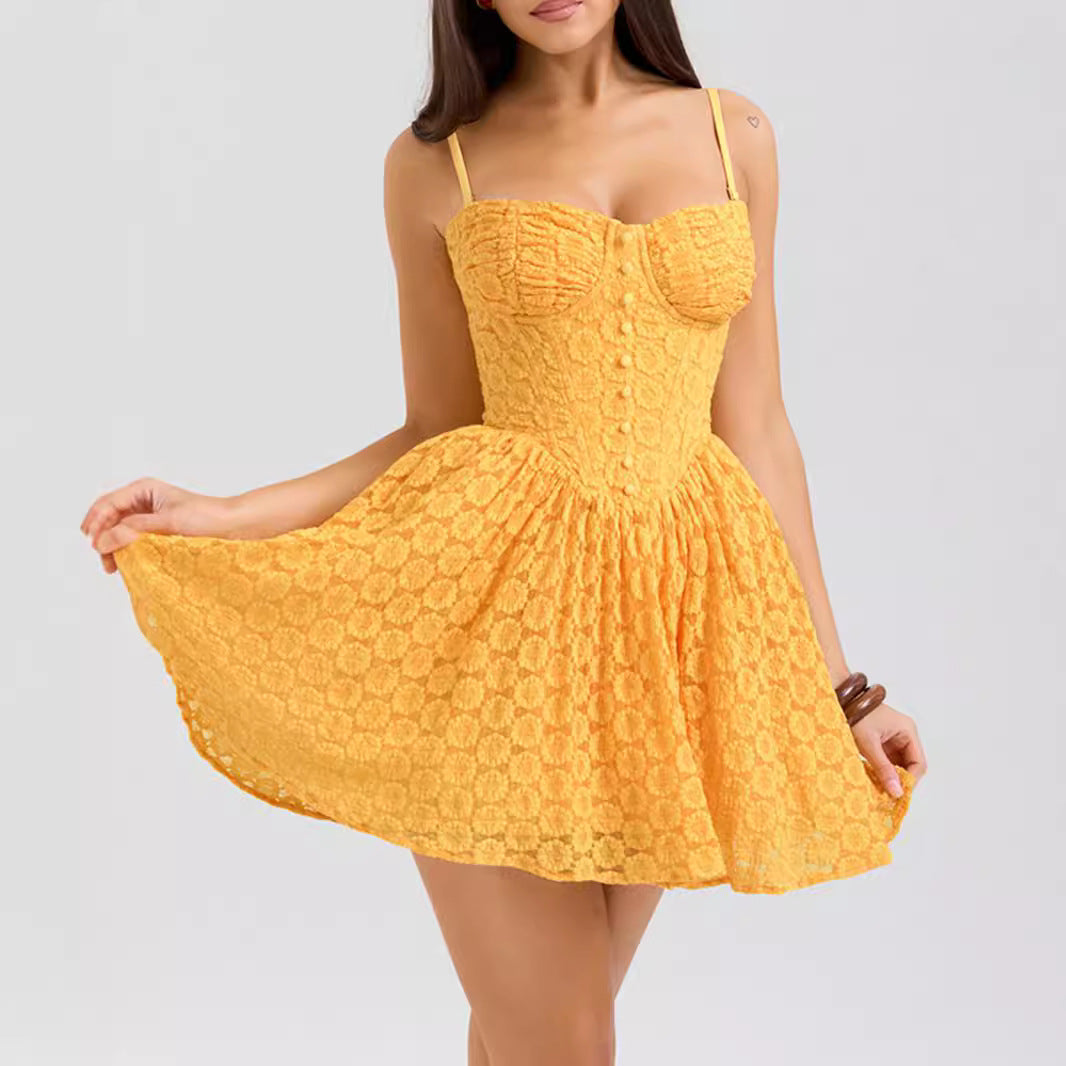 Sexy Lace Sling Dress Sweet Spicy Crinoline dress Sexy Women Clothing Unique Beautiful Small Dress Bella Mia