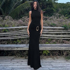 Women Clothing High Waist Twisted Sexy Backless Sheath Dress Bella Mia