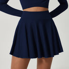 Ice High Waist Yoga Skirts Exercise Skort Tennis Skirt Exercise Workout Quick Drying Sun Protection Skirt Bella Mia