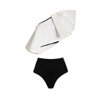 Simple Special Interest Split Swimsuit Women Polka Dot Skirt High Waist Bikini Bella Mia