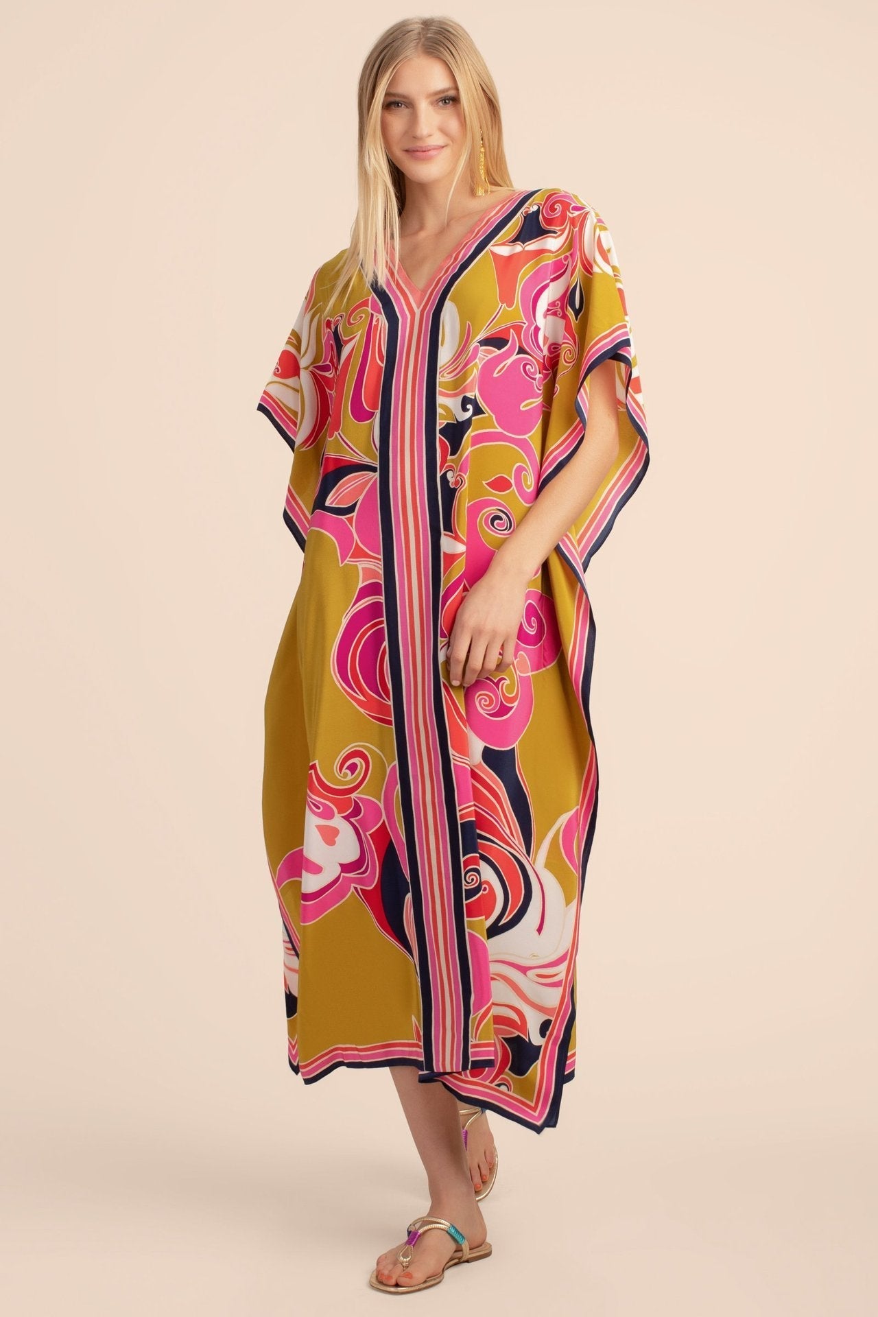 Fabrics Printed Robe Vacation Casual Beach Bikini Cover Bella Mia