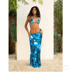 Printed Sexy Bikini Strap Skirt Casual Three Piece Sets Bella Mia