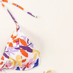 Women Clothing Big Floral Print Halter Sexy Push up Swimsuit Women Bikini Bella Mia