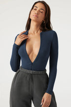 Women Clothing Jumpsuit Skinny Knitted Top Jumpsuit Zipper Top Shorts Bella Mia