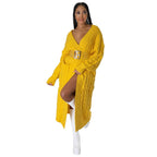 Autumn Winter Women Clothing Sexy Casual Long Sleeve Long Sweater Coat Bella Mia