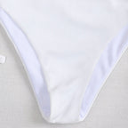 Sexy Solid Color High Waist Split Bikini Women Summer Swimsuit Halter Triangle Cup Swimsuit Bella Mia