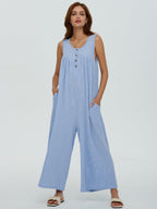 Autumn Winter Women Fresh Casual Women Pocket Jumpsuit Bella Mia