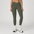 Nude Feel High Waist Yoga Pants Cross Waist Fitness Yoga Pants Women Outdoor Sports Running Tights Bella Mia