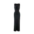 Women Clothing Fall Inner Match Sexy Pleated Slim Private Clothing Maxi Dress