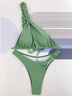 Bikini Woven Shoulder Strap Swimsuit Swimsuit Bella Mia