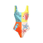 Color Matching Sexy Backless Swimsuit Women Cute Tight Conservative Spring Vacation Swimming Bella Mia