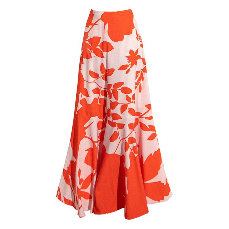 One Shoulder Ruffled Hollow Out Cutout Printed One Piece Swimsuit Women Skirt Bella Mia