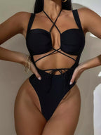 Bikini Sexy Swimsuit Women Lace up Cutout Backless Lace up Bikini Bella Mia