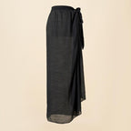 Chiffon Printed Beach Cover up Sexy Slit Skirt Vacation Skirt Beach Cover Up Women Bella Mia