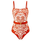 Push Up Belly Covering Sexy High Waist Bikini Split Swimsuit Set Chiffon Dress Bella Mia