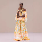 Spring Autumn off Neck Dress Casual Loose Chiffon Dress Women Bella Mia
