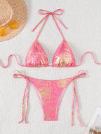 Triangle Bag Lace up Sexy Bikini Swimsuit Bella Mia