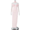 Women Clothing Summer Sexy Solid Color Ribbon Dress Women Bella Mia
