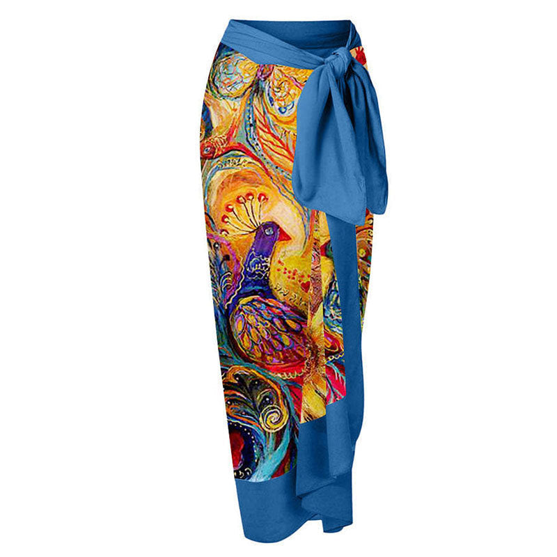 Sexy Siamese Conservative Cover Belly Thin Swimsuit Spring Bathing Suit Women Chiffon Beach Dress Bella Mia