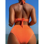 Sexy Bikini Ladies Split Backless Swimsuit Ribbon Swimsuit Bella Mia