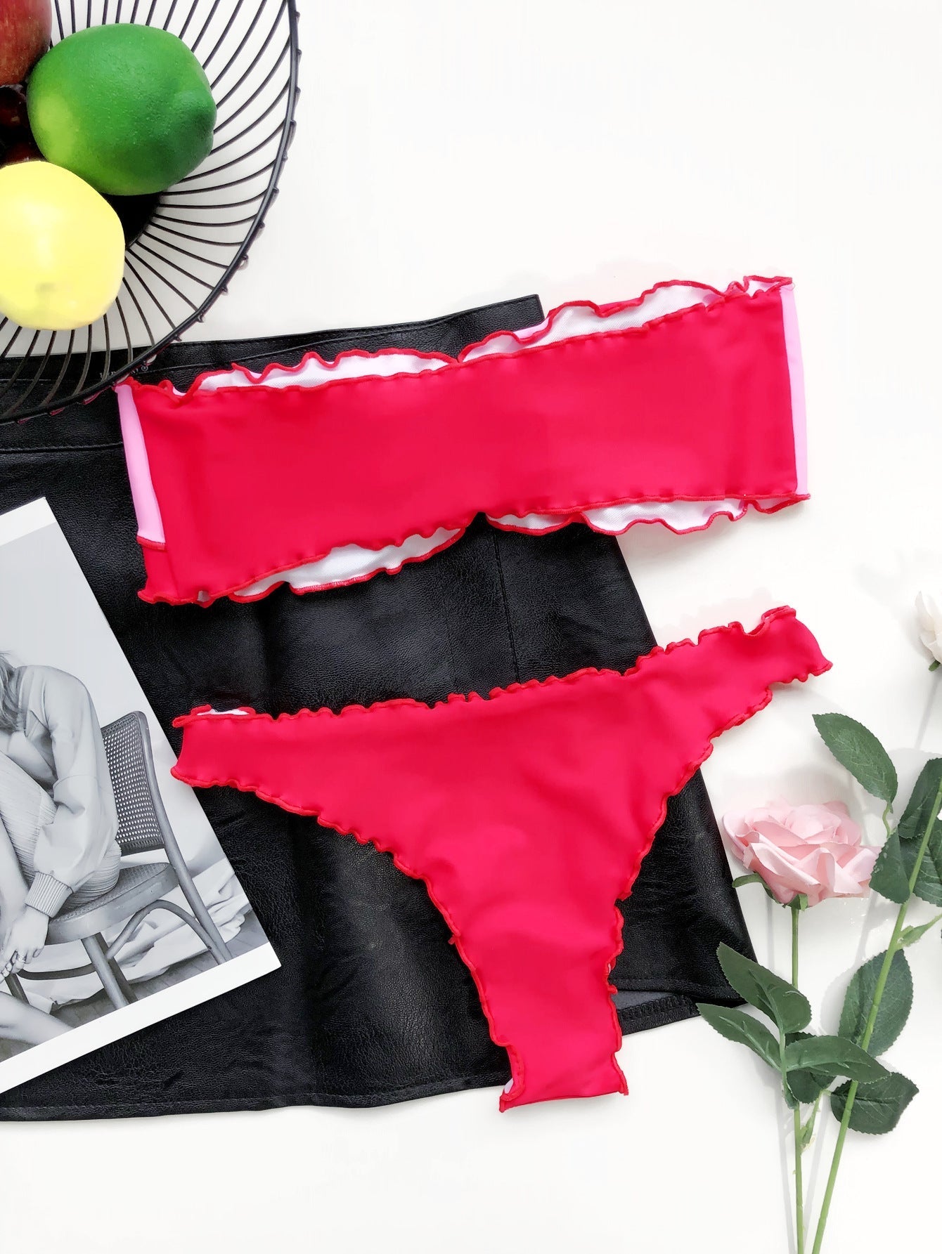 Sexy Patchwork Chest-Wrapped Bikini Swimsuit Bella Mia