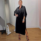 Autumn Printed Loose Women Wear Long Sleeve Dress Bella Mia