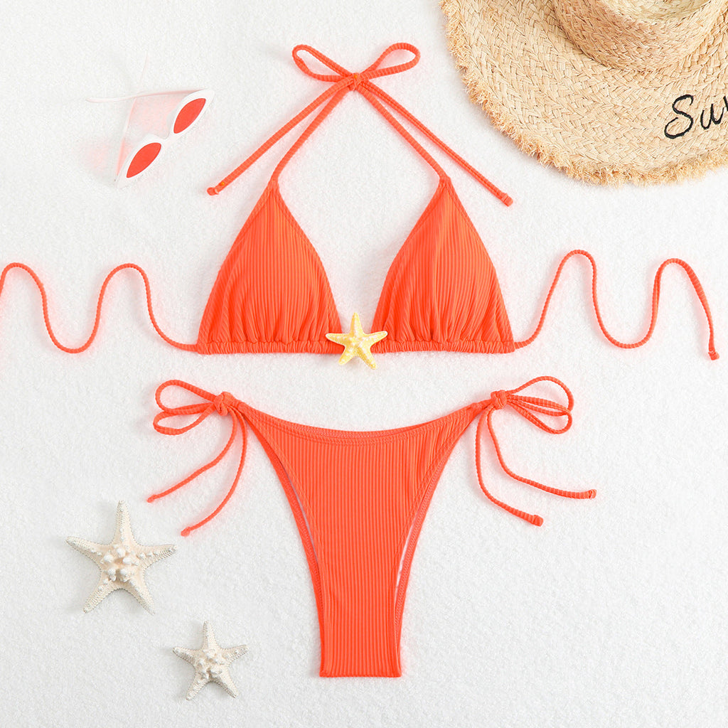 Sexy Three Point Bikini Split Swimsuit Women Sexy Triangle Swimsuit Bikini Bella Mia