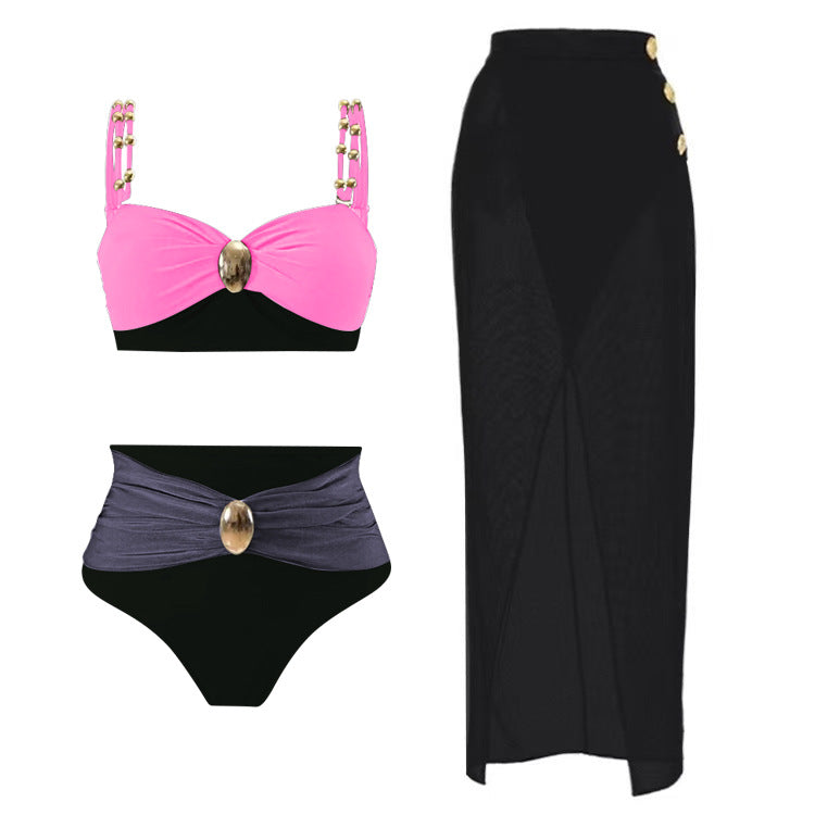 Bikini Three Piece Sets How Many Sexy Swimsuit Women Split Solid Color Swimsuit Bella Mia