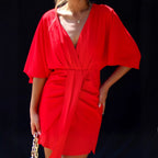 Women Clothing Summer Solid Color Elegant Irregular Asymmetric Slim Fit Dress Women Bella Mia