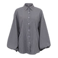 Women Autumn Winter Long Sleeved Plaid Shirt Office Top Shirt Women Bella Mia