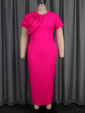 Women Summer Dress Party Solid Color Floral Dress Bella Mia