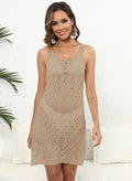 Women Dress Women Clothing Woven Shirt Sexy Cutout See Through Beach Cover Up Beach Camisole Bella Mia