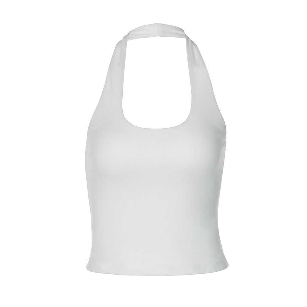 Women Clothing Summer Sexy Backless Slim Fit Outdoor All Matching Small Vest Women Bella Mia