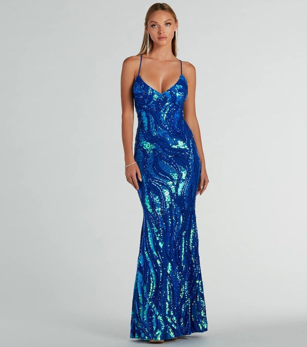 Women Party Sequined Sexy Formal Dress Dress Evening Dress Bella Mia