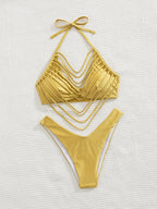Solid Color Bikini Short Skirt Three Piece Set Sexy Triangle Women Bikini Bella Mia